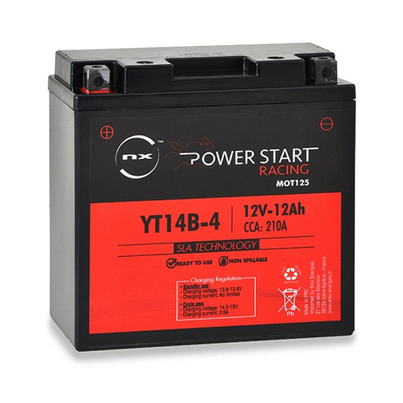 Batterie moto YT14B-4 / NT14B-4 NX Power Start