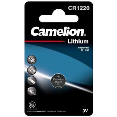 CAMELION Camelion 13005122 Lot de 5 piles bouton au lithium CR1220 3 V  Capacité 38 mAh pour différents appareils et besoins de consommation, Pile  bouton, argenté (Lot de 1) : : High-Tech